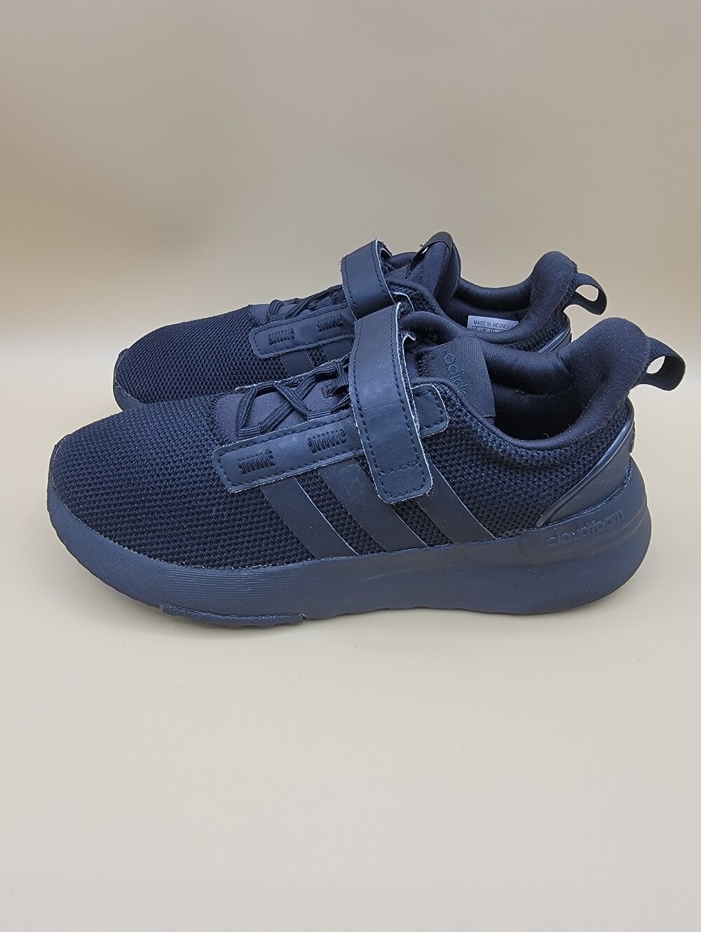 Adidas Racer TR21 Little Kids Shoes Size 2C Black Boys Girls Slip-On Running